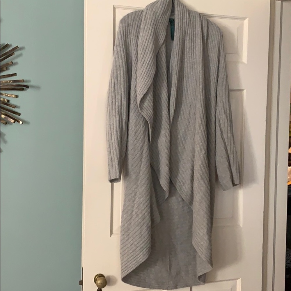 Ralph Lauren gray cocoon sweater cardigan